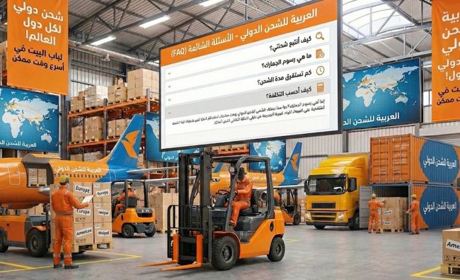 العربية للشحن - افضل شركات الشحن الدولي